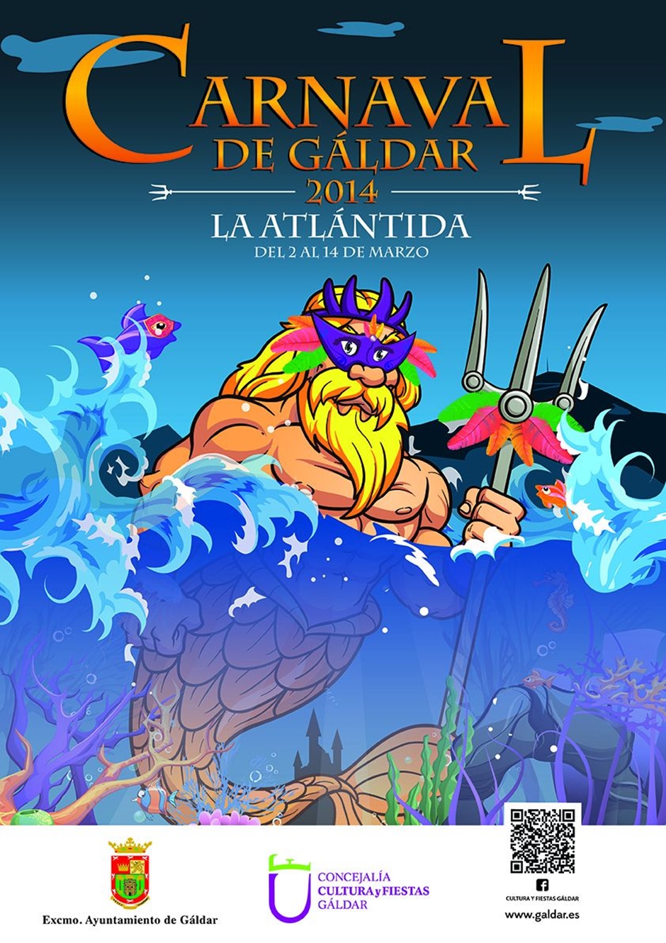 Cartel del Carnaval de Gáldar 2014.