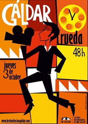 Cartel Gáldar Rueda, creado por Sergio del Toro